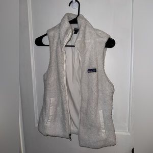 White Fuzzy Women’s Patagonia Vest